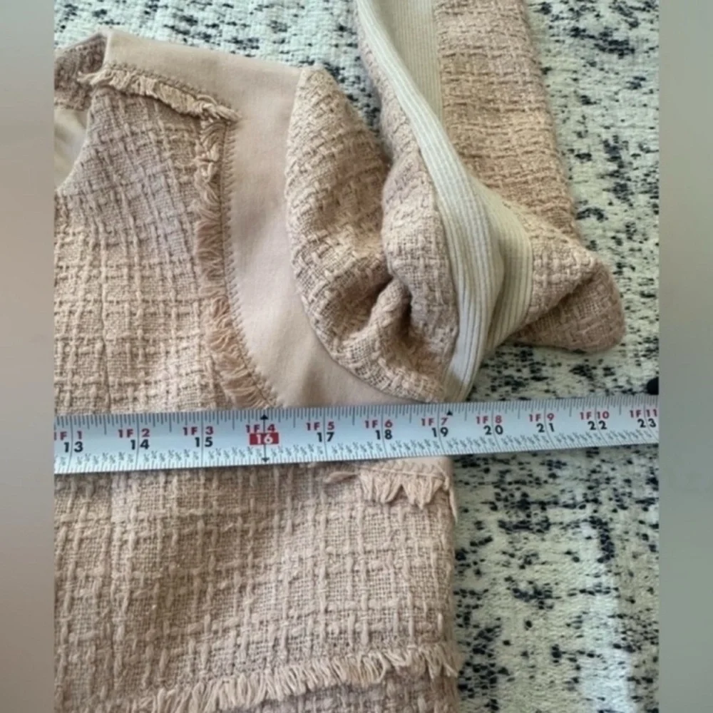 Rebecca Taylor Tweed Zip Up Blazer - Picture 8 of 16
